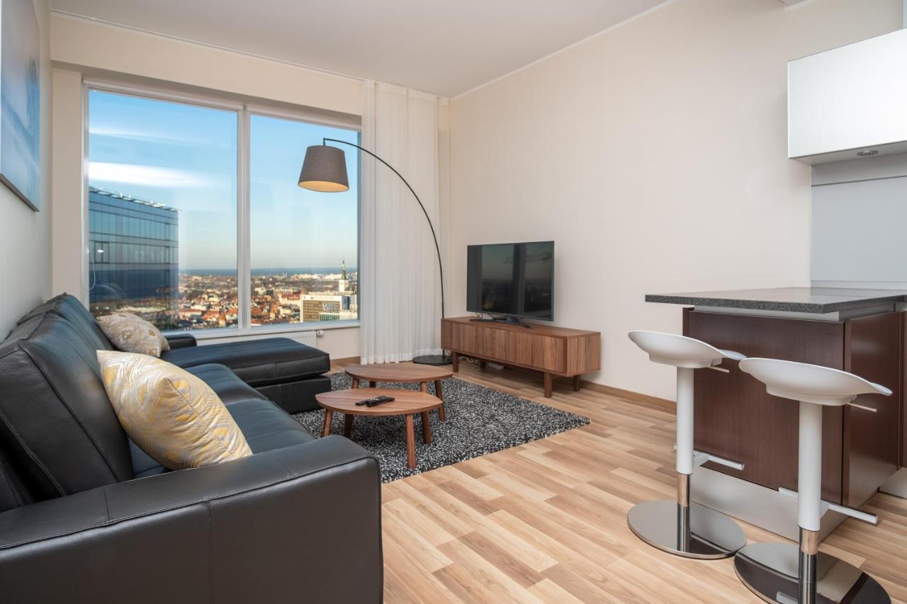 City Centre Sky View Apartment On 27Th Floor Tallinn Exteriör bild